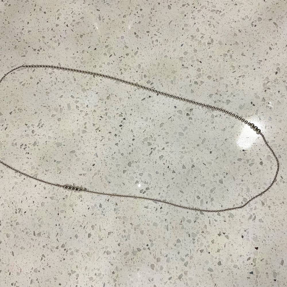 Tiffany Sterling Silver Bead Necklace 26 inch